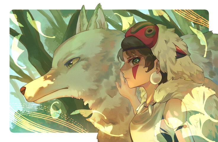 Girl of the Wolves 11x17 Print